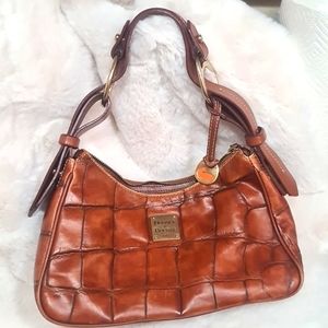 Authentic Dooney & Bourke brown croco embossed.